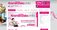 Desktop Screenshot of kromerizsko.info